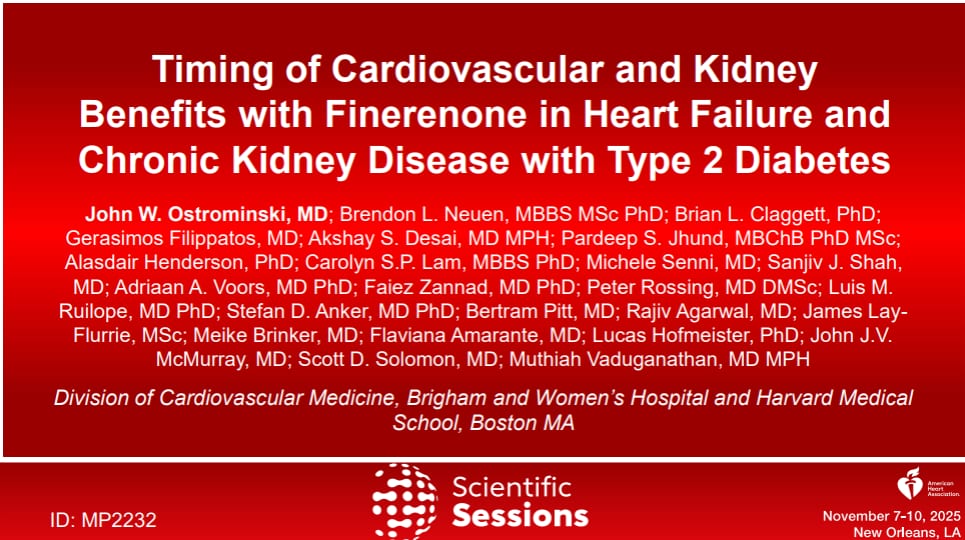 Timing of Cardiovascular and Kidney Benefits with Finerenone in Heart Failure and Chronic Kidney Disease with Type 2 Diabetes