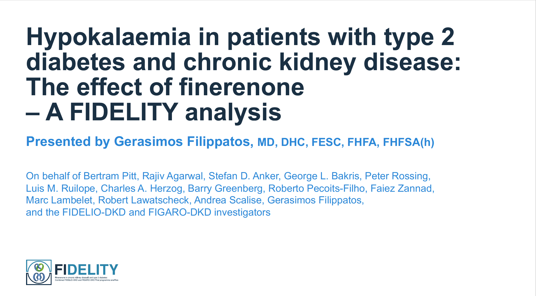 Hypokalaemia in patients with type 2 diabetes and chronic kidney disease: The effect of finerenone - A FIDELITY analysis
