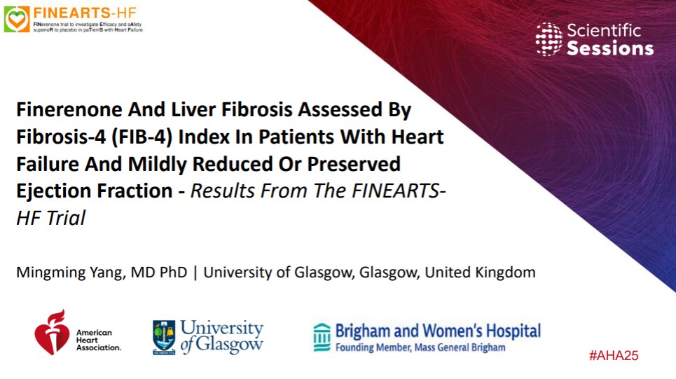 Finerenone and Liver Fibrosis Assessed by Fibrosis-4 (FIB-4) Index in Patients with Heart Failure and Mildly Reduced or Preserved Ejection Fraction - Results from the FINEARTS-HF Trial